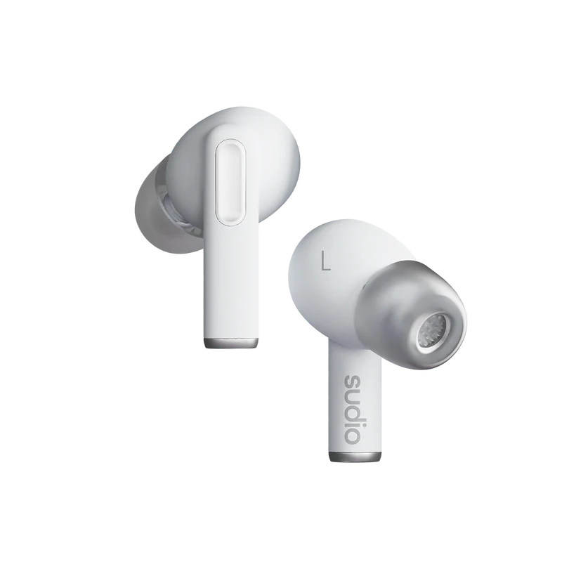 Sudio A1 Pro Wireless Earbuds with ANC - White