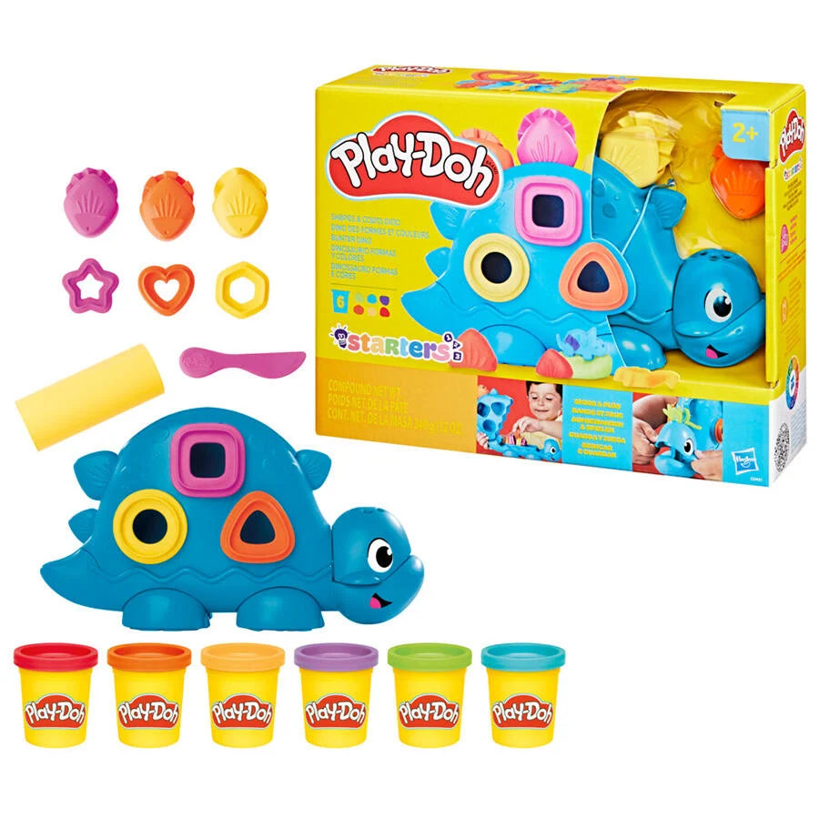 HASBRO PLAYDOH STARTERS SHAPES AND COLOURS DINOSAUR TOY