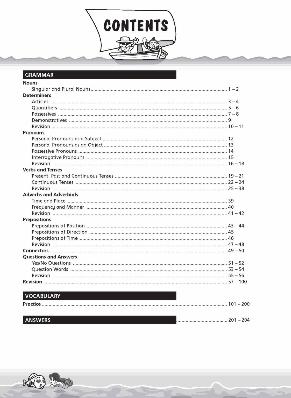 Primary 1 New English Grammar & Vocabulary Worksheet