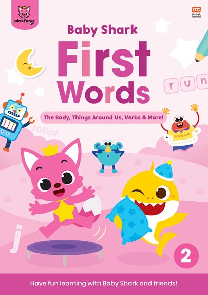 Baby Shark First Words Activity Book 2: The Body, Things Around Us, Verbs & More