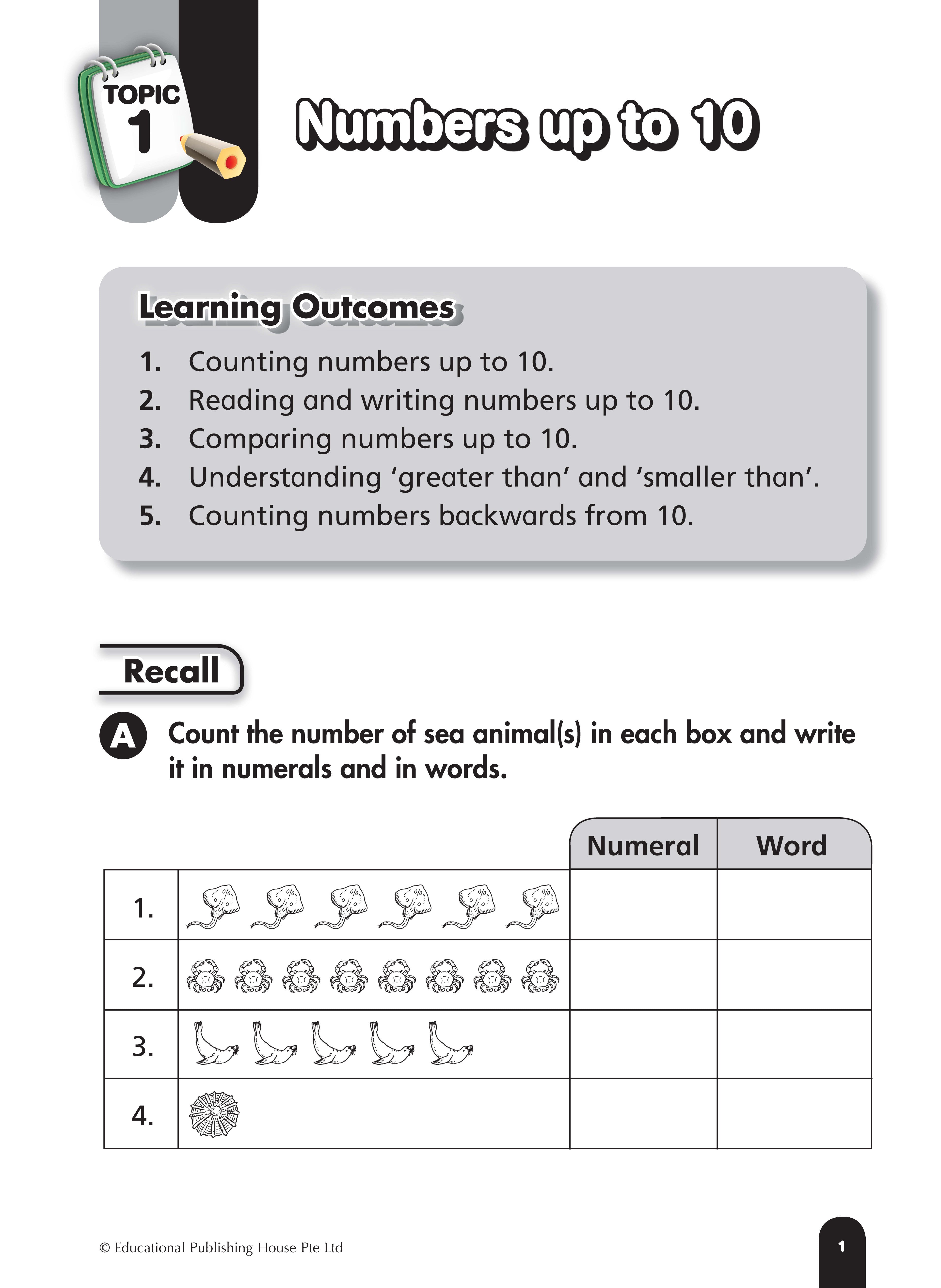 Primary 1 Step-by-step Maths (4th Edition)