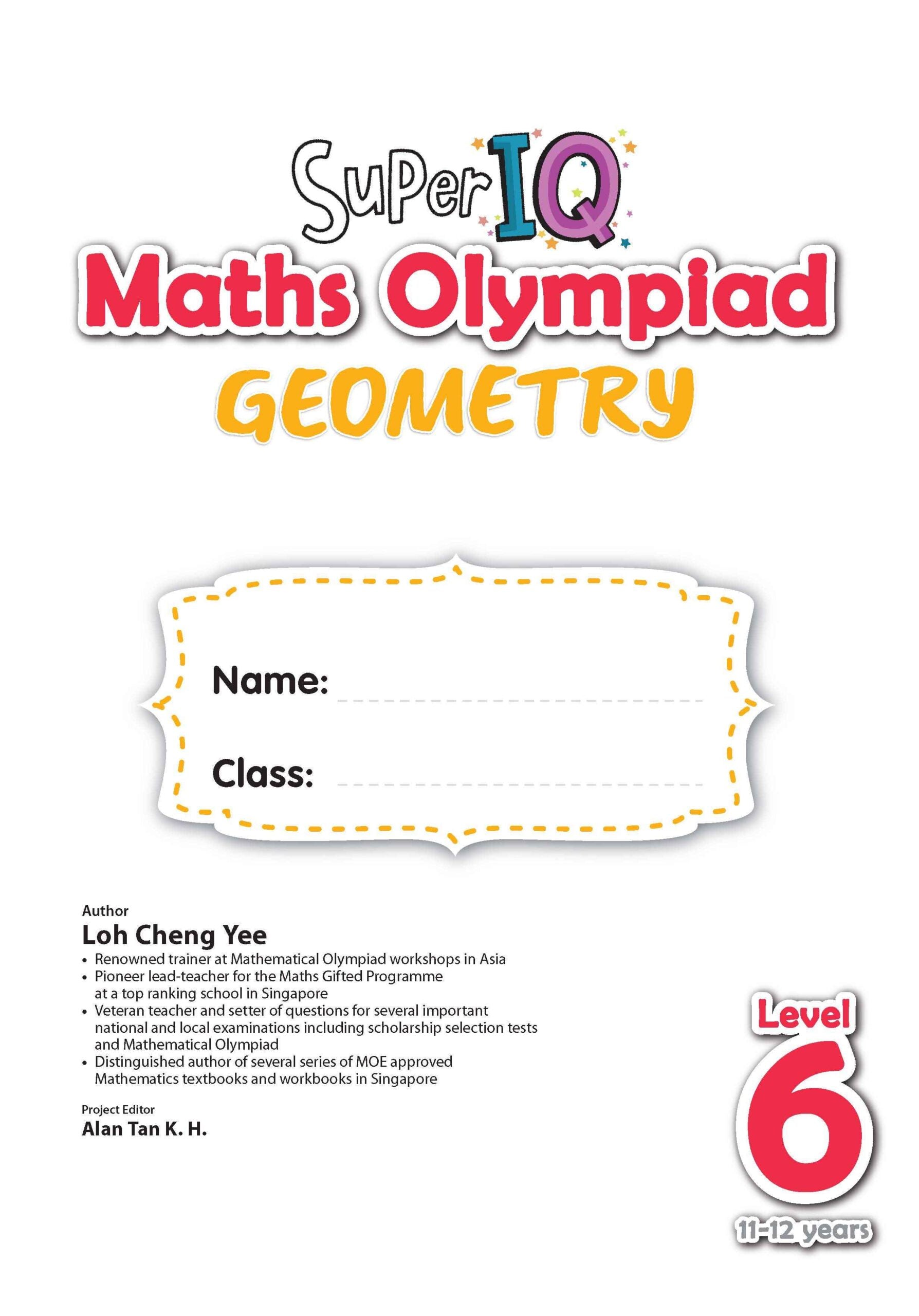Super IQ Maths Olympiad GEOMETRY Level 6 (11-12 years)