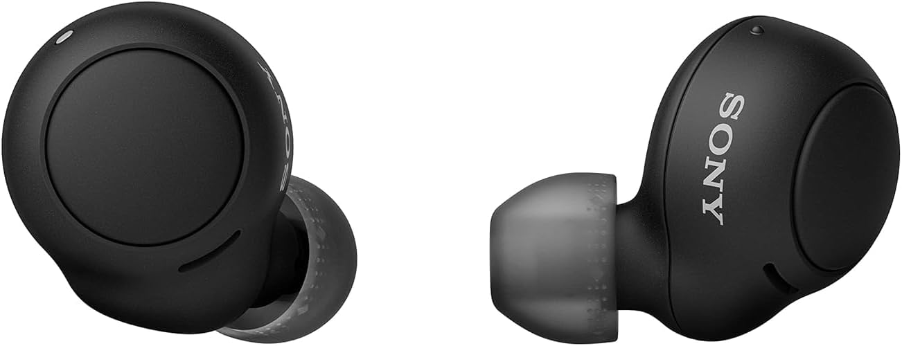 Sony WF-C500 Truly Wireless Headphones, IPX4 Water Resistance, Up to 20 Hours Battery Life, Compatible with Voice Assistant, Bluetooth - Black