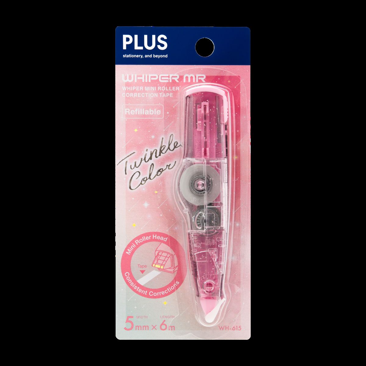 PLUS MR Corr Tape Twinkle Pk PC-52911