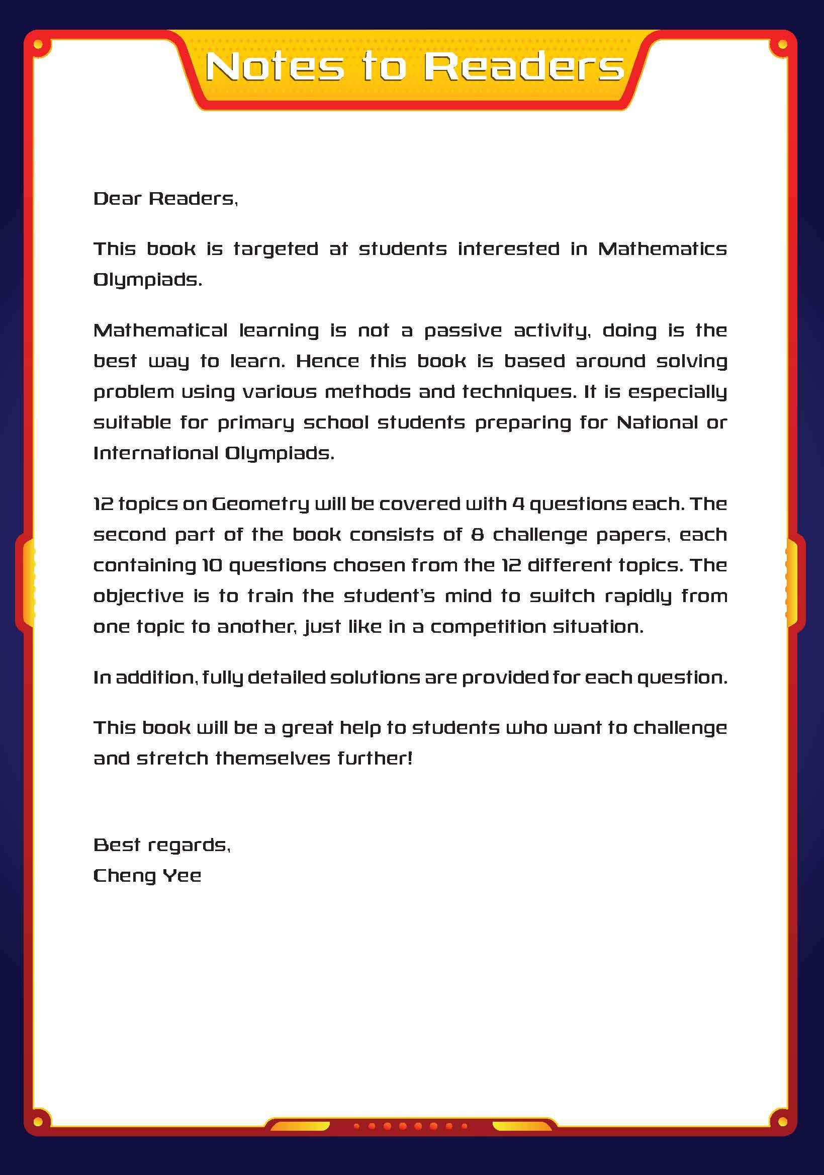Super IQ Maths Olympiad GEOMETRY Level 6 (11-12 years)