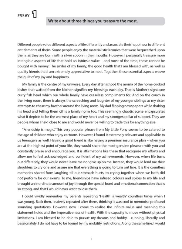 Score A1 in O-Level English Expository, Argumentative and Discursive Model Essays
