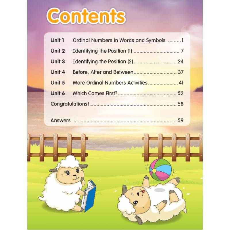 Maths Tutor Early Skills Series Book 3: Ordinal Numbers and Position