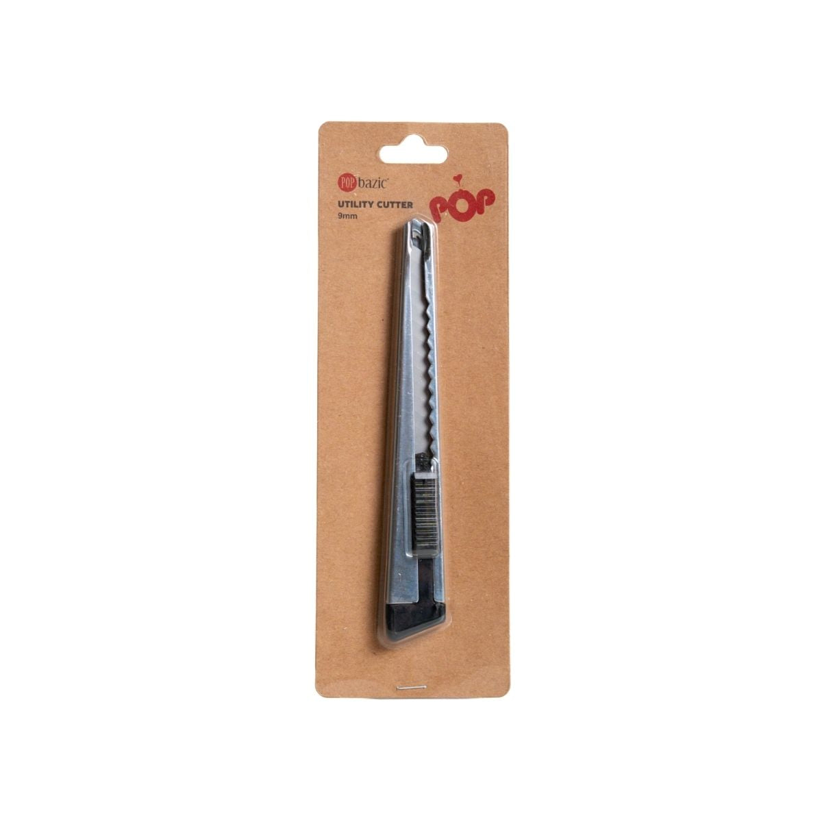 Pop Bazic 9mm Utility Cutter Knife 3sc