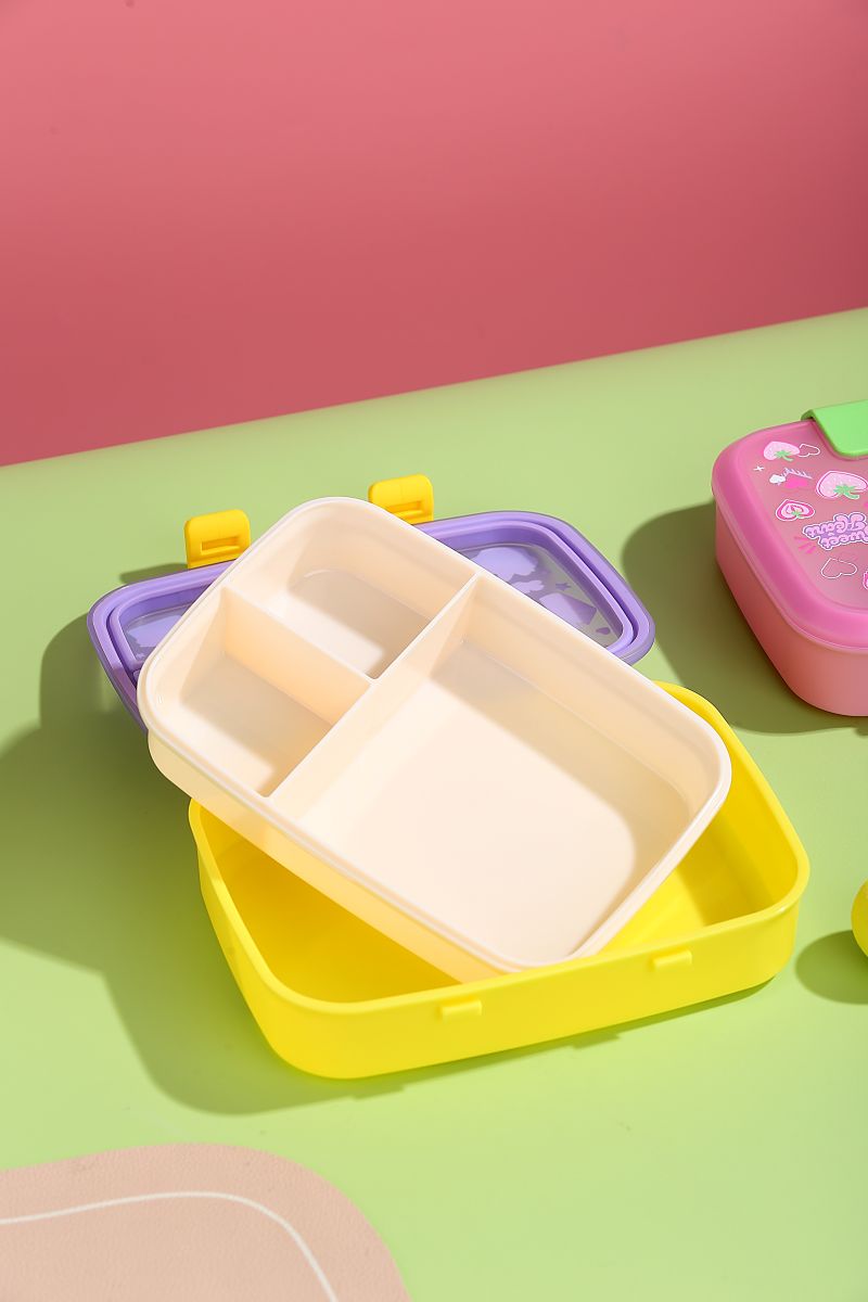 Printed Compartment Lunch Box 800ml - 6 Assorted Design
