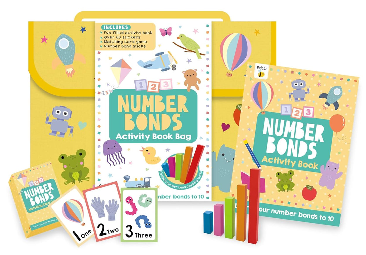 Bright Bee Number Bonds Activity Book Bag