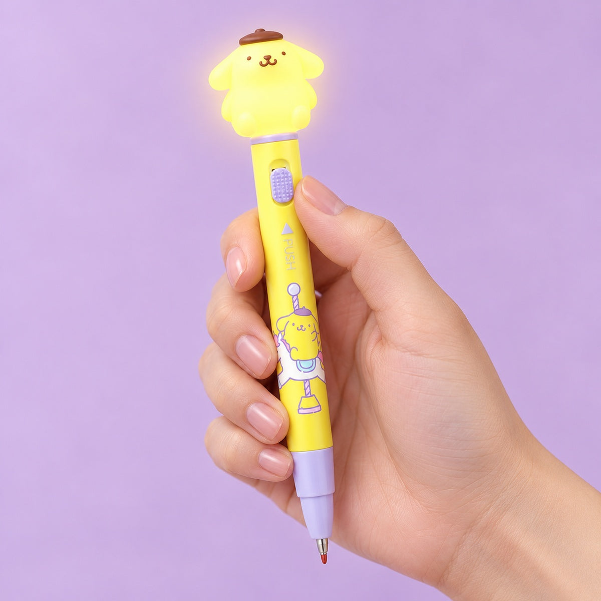  Sanrio Characters Light Up Gel Pen With 2 Refills 0.5mm Assorted 