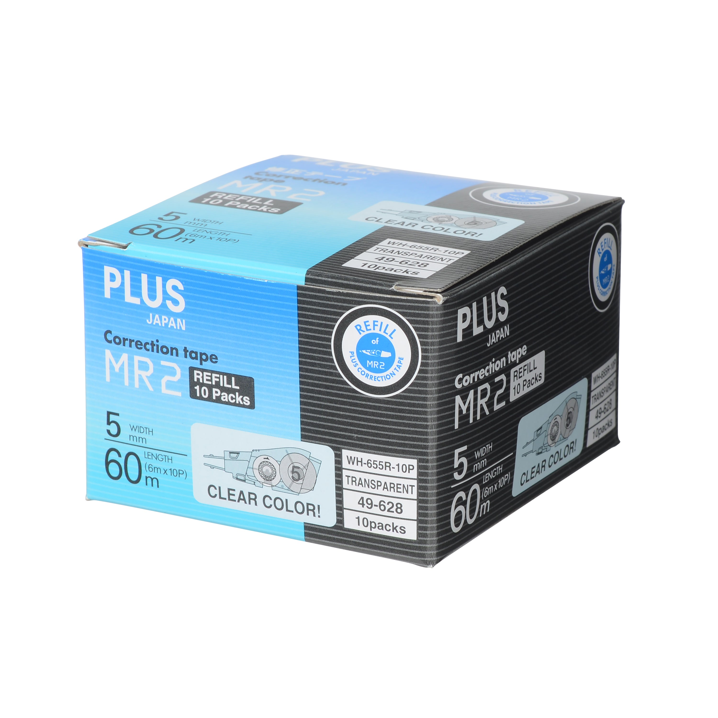 PLUS WHIPER MR2 CORRECTION TAPE REFILLS SET