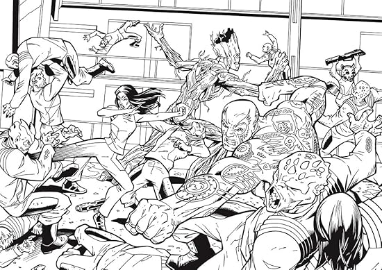Marvel Mixed Superhero Colouring
