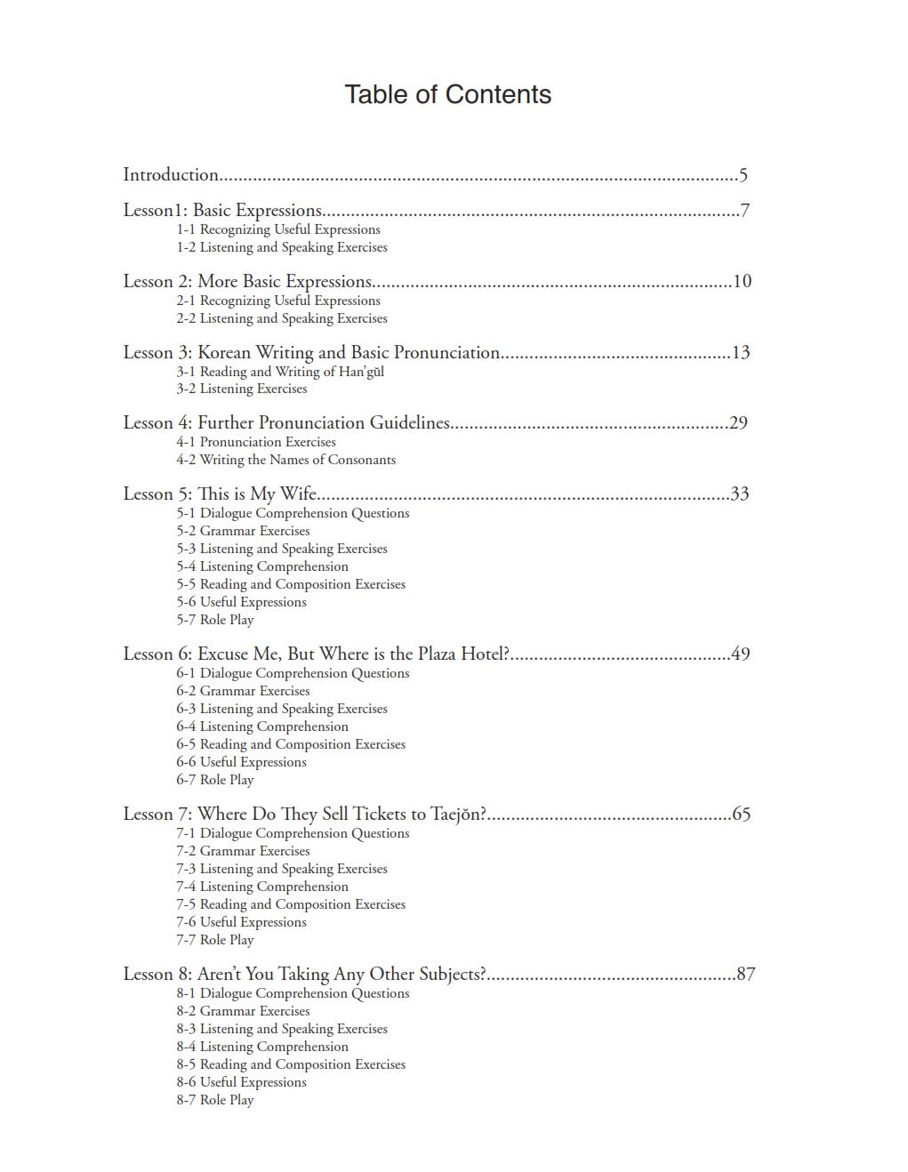 Elementary Korean Workbook: A Complete Language Activity Book for Beginners