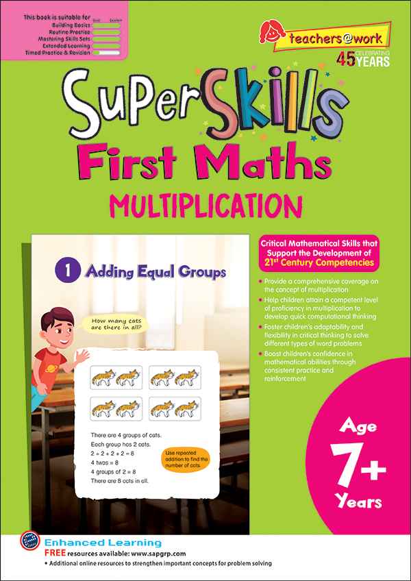 Primary 1 Super Skills First Maths MULTIPLICATION Age 7+ Years