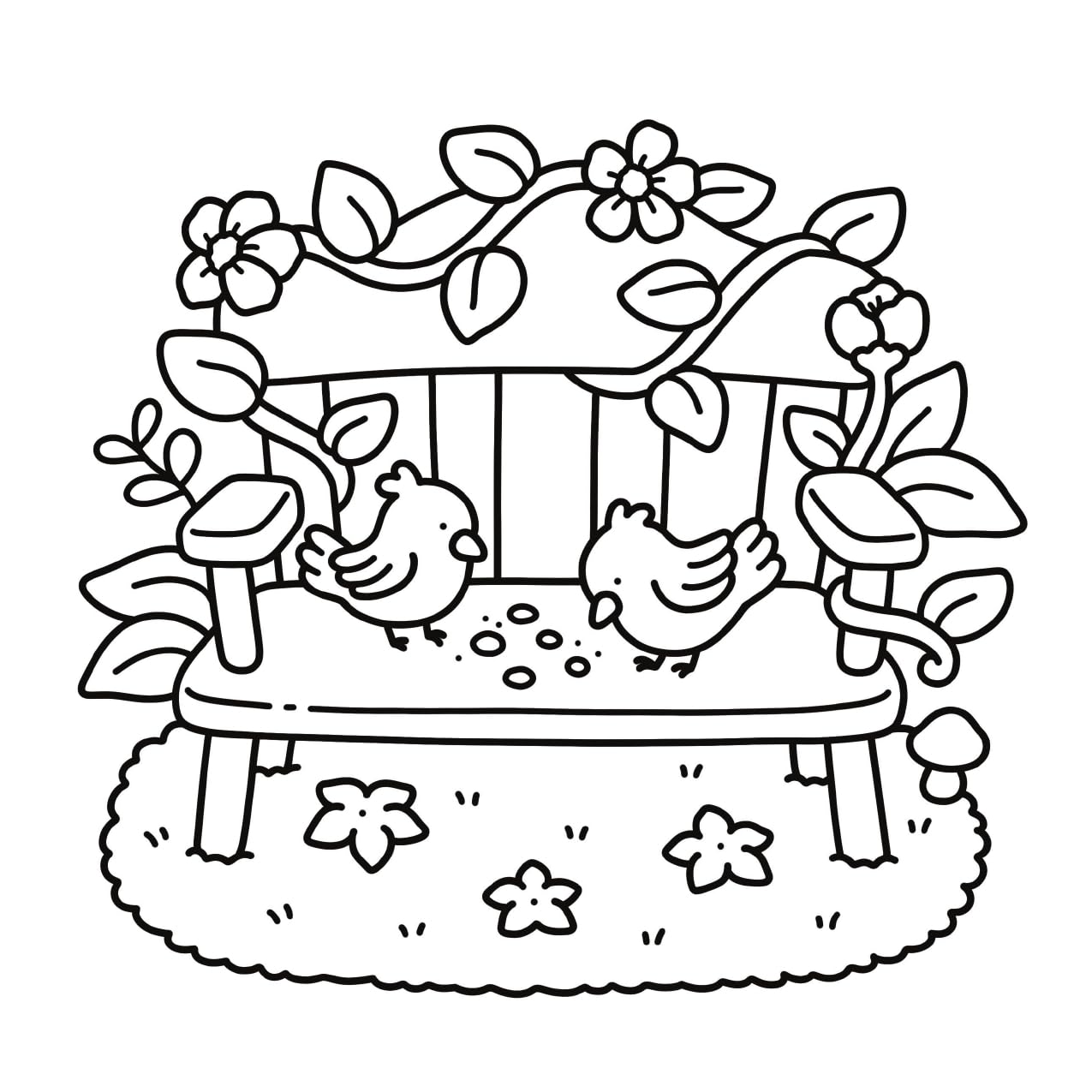 Garden Corners: Bold and Easy Coloring Book (Paperback – Coloring Book)