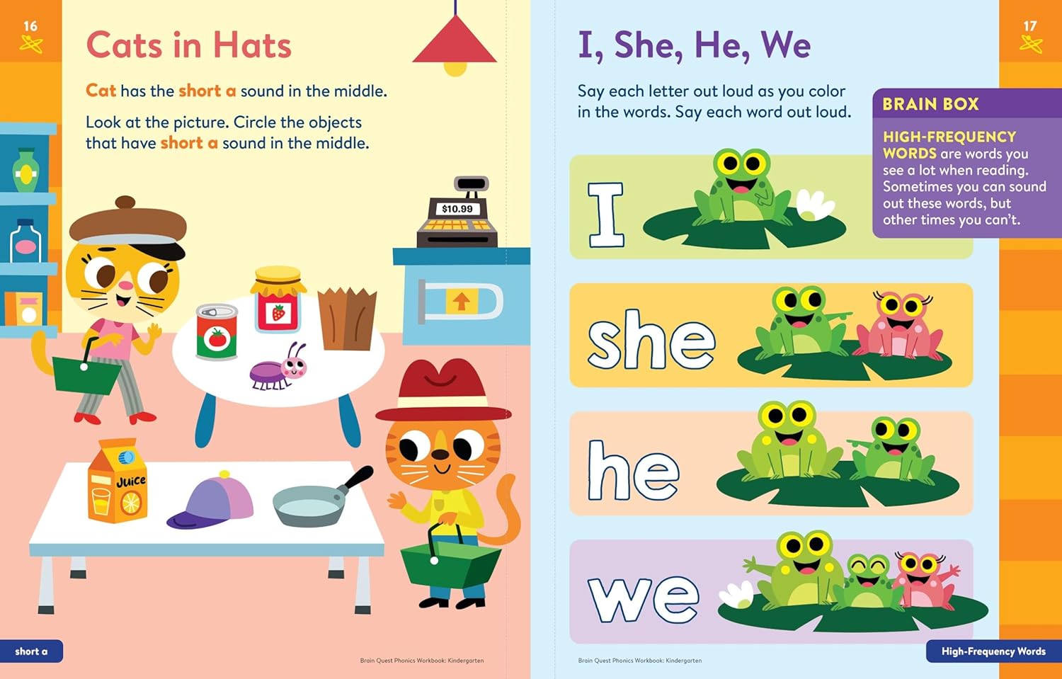 Brain Quest Phonics Workbook 2: Kindergarten