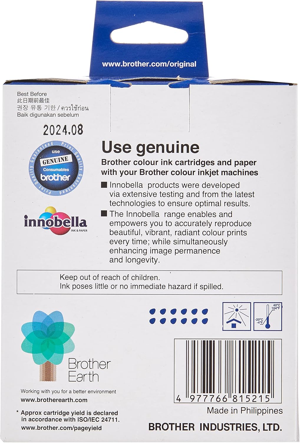 Brother LC451CL3PK Ink Cartridge Compatible for MFC-J1010DW, 200 Pages, Cyan/Magenta/Yellow (Pack of 3)