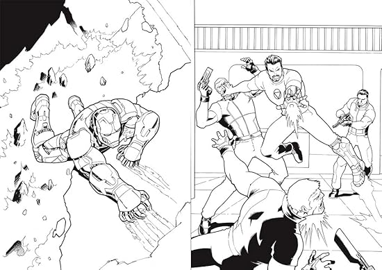 Marvel Mixed Superhero Colouring