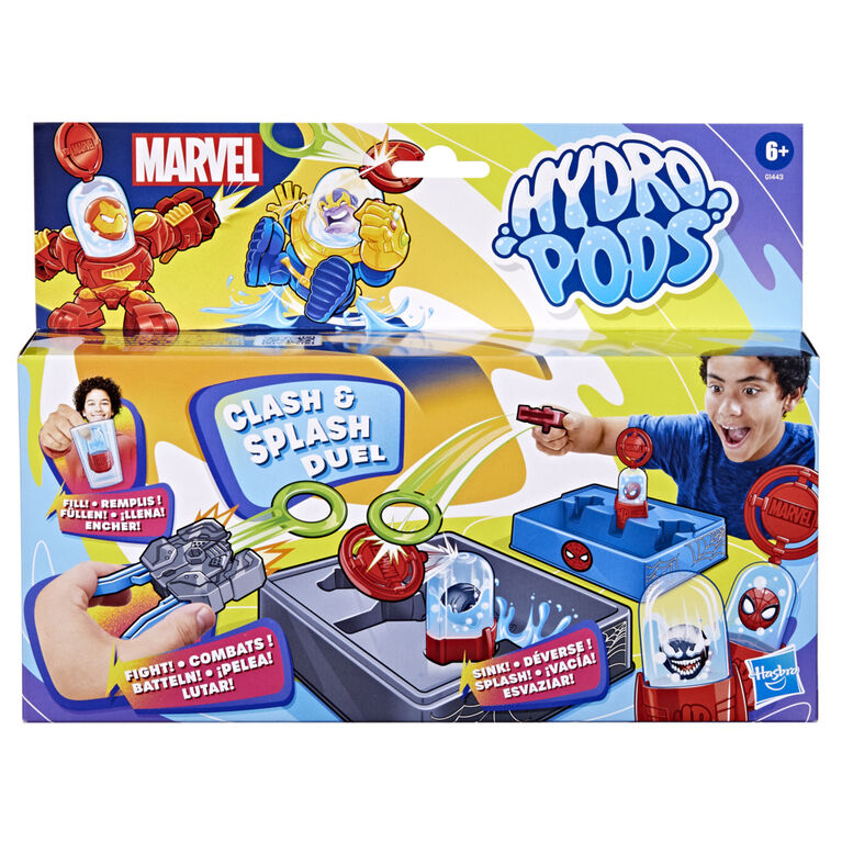 HASBRO HYDRO PODS MARVEL CLASH AND SPLASH DUEL