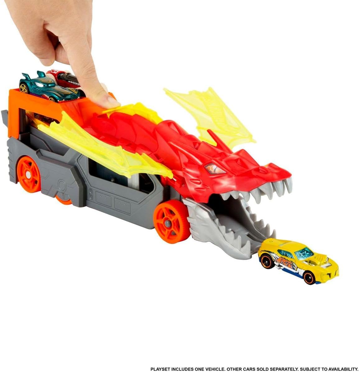 MATTEL HOT WHEELS DRAGON LAUNCH TRANSPORTER