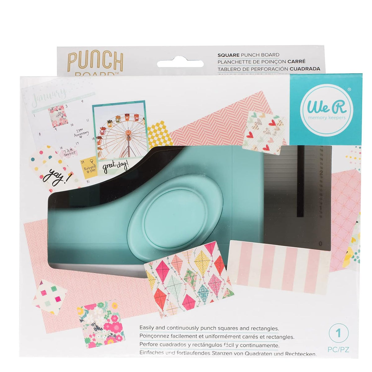 We R Memory Keepers Square Punch Board 663158