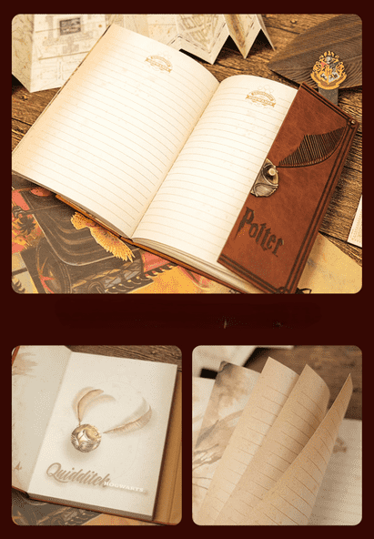 Harry Potter A5 PU Notebook With Metal Button