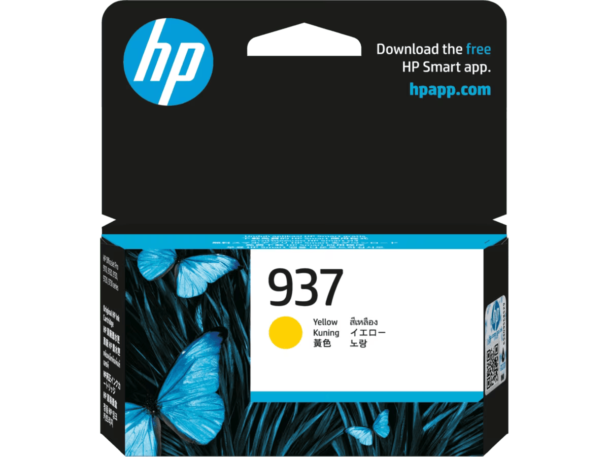 HP 937 Yellow Original Ink Cartridge 4S6W4NA
