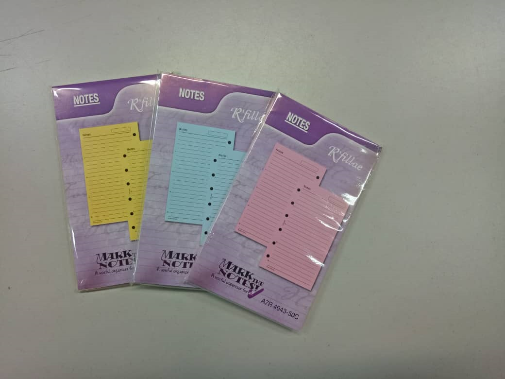 R'fillae A7 Colour Notes