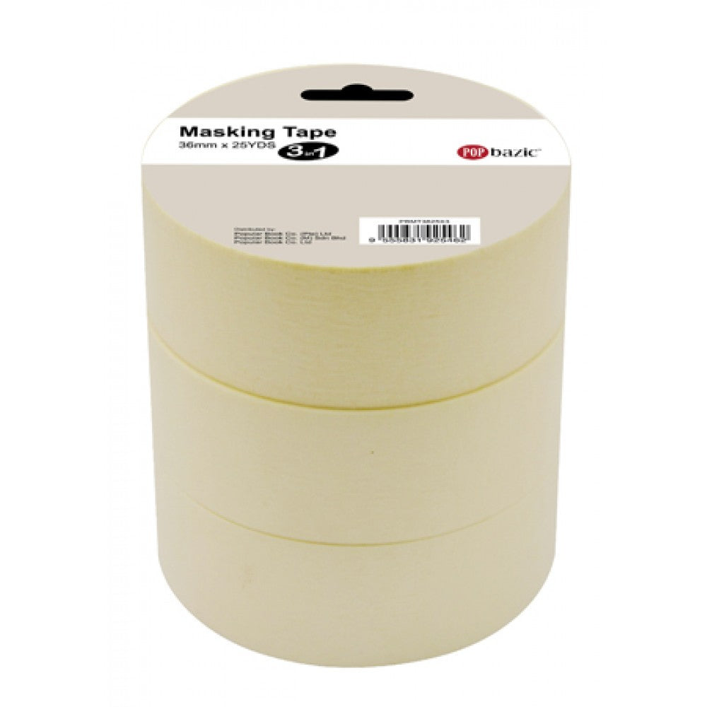 POP Bazic Masking Tape 36MM x 25 Yards 3"