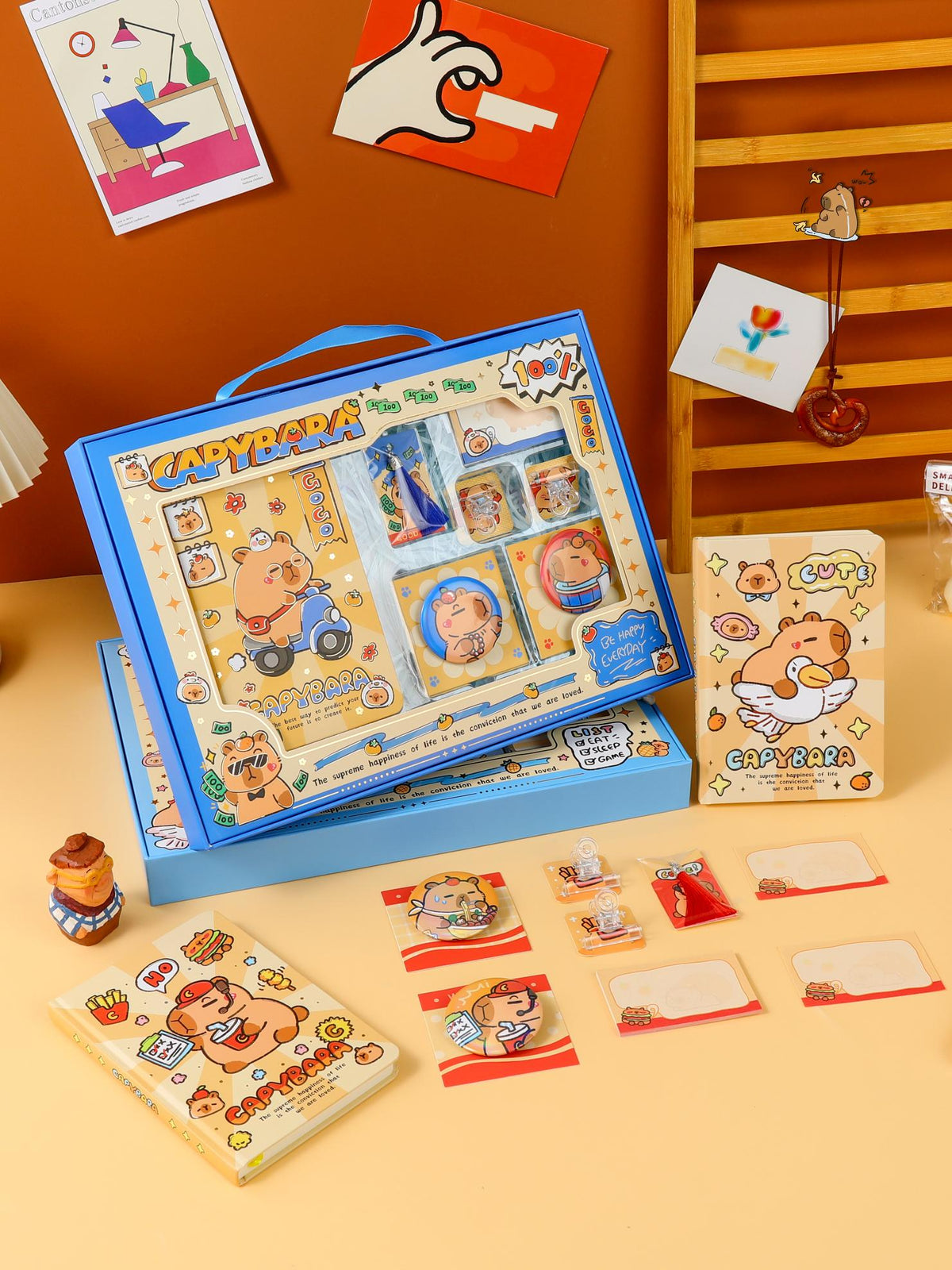 Capybara Stationery Gifts 7'S Set