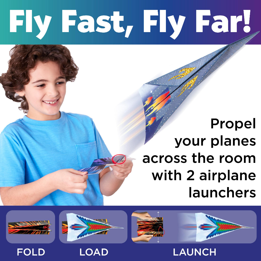 Faber-Castell Creativity For Kids, Fold & Launch Paper Airplanes-6367