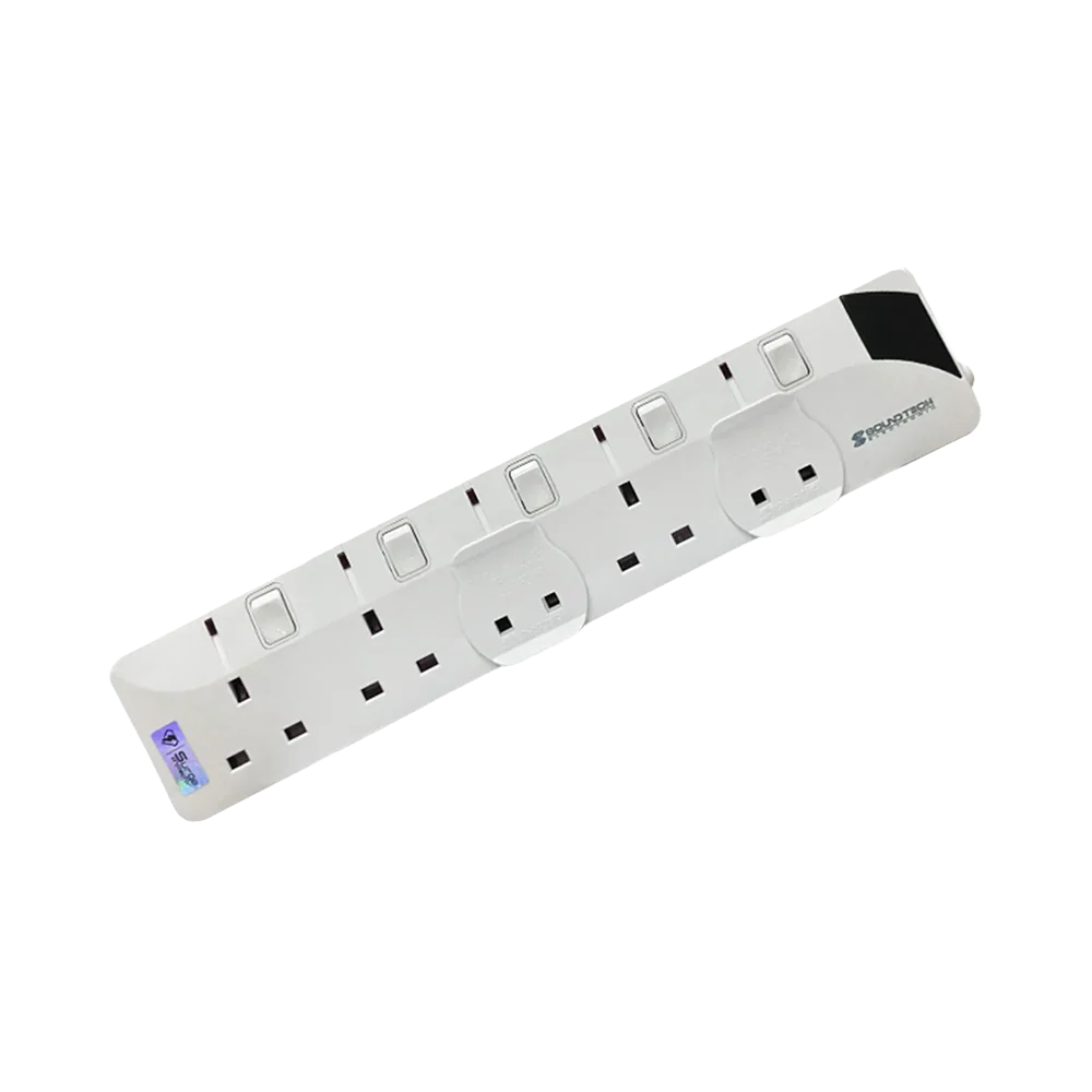 SoundTeoh PS-005A 5Way 3M Extension Socket (White)
