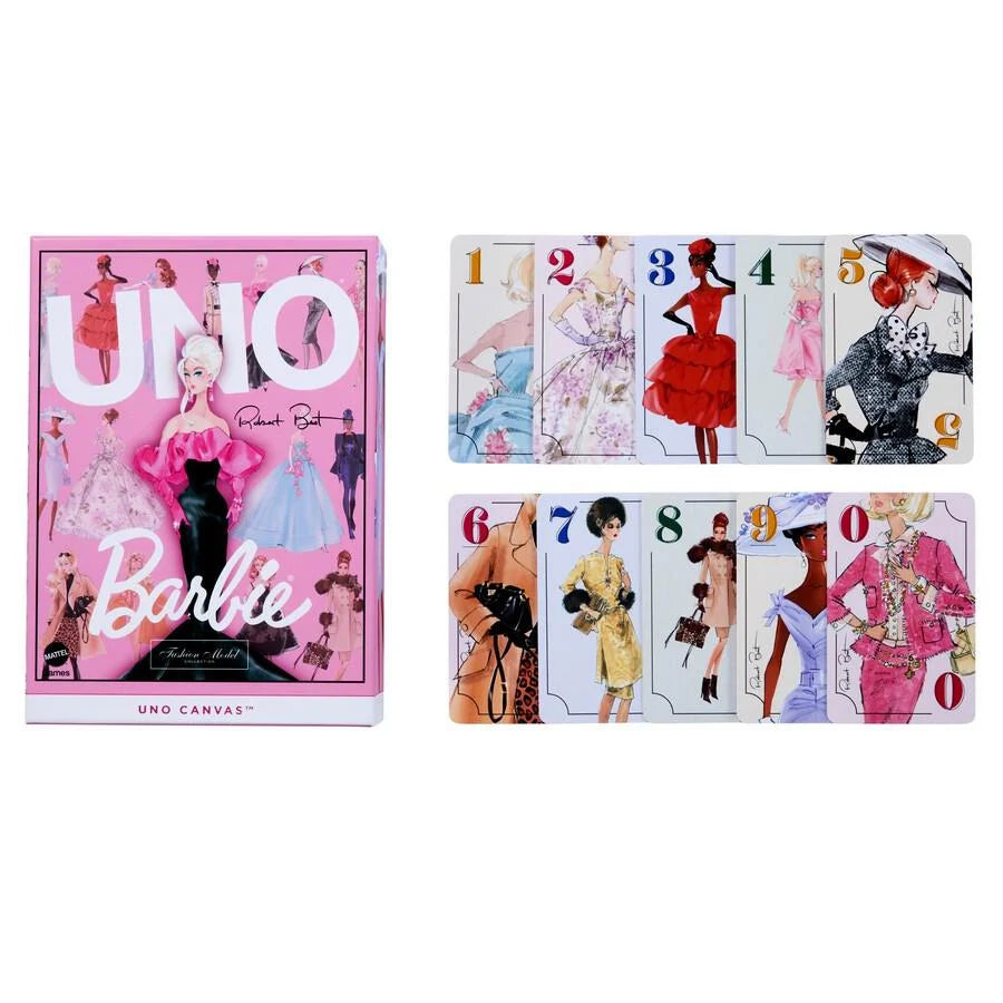 MATTEL UNO CANVAS BARBIE CARD GAME
