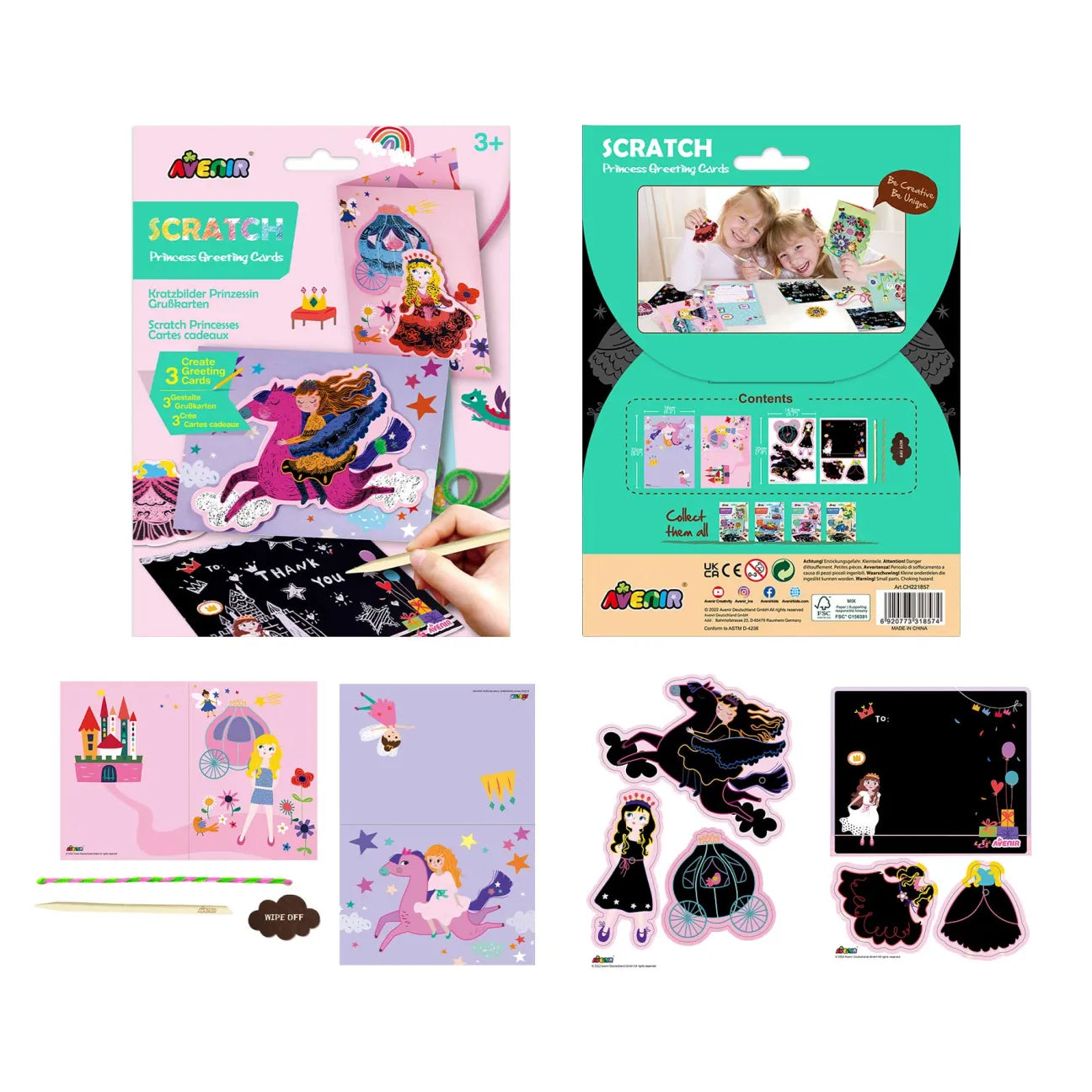 AVENIR SCRATCH PRINCESS GREETING CARDS – Popular Book Company Pte Ltd