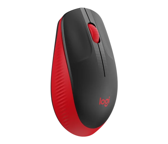 Logitech M190 Full-Size Wireless Mouse Red
