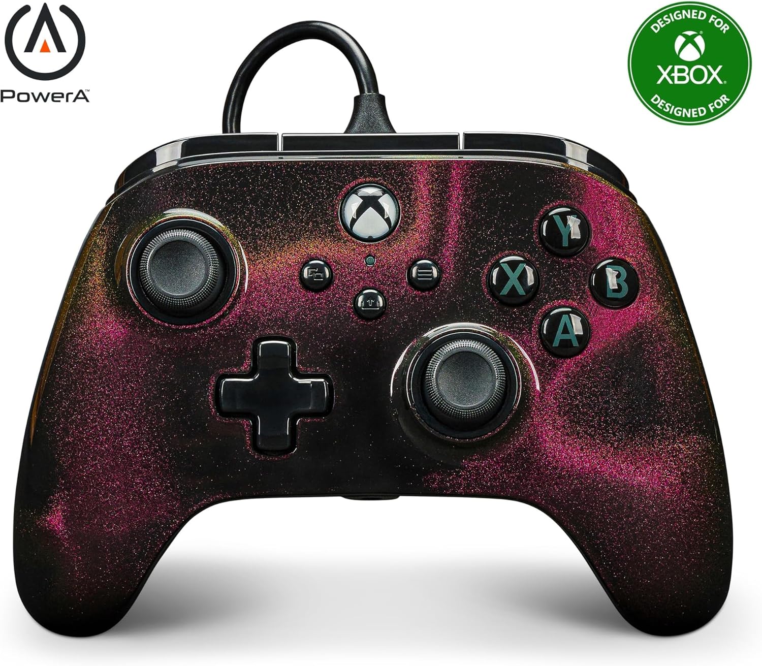 PowerA Advantage Wired Gaming Controller for Xbox Series X/S, Xbox One, PC, Windows 10/11, Sparkle (Officially Licensed)
