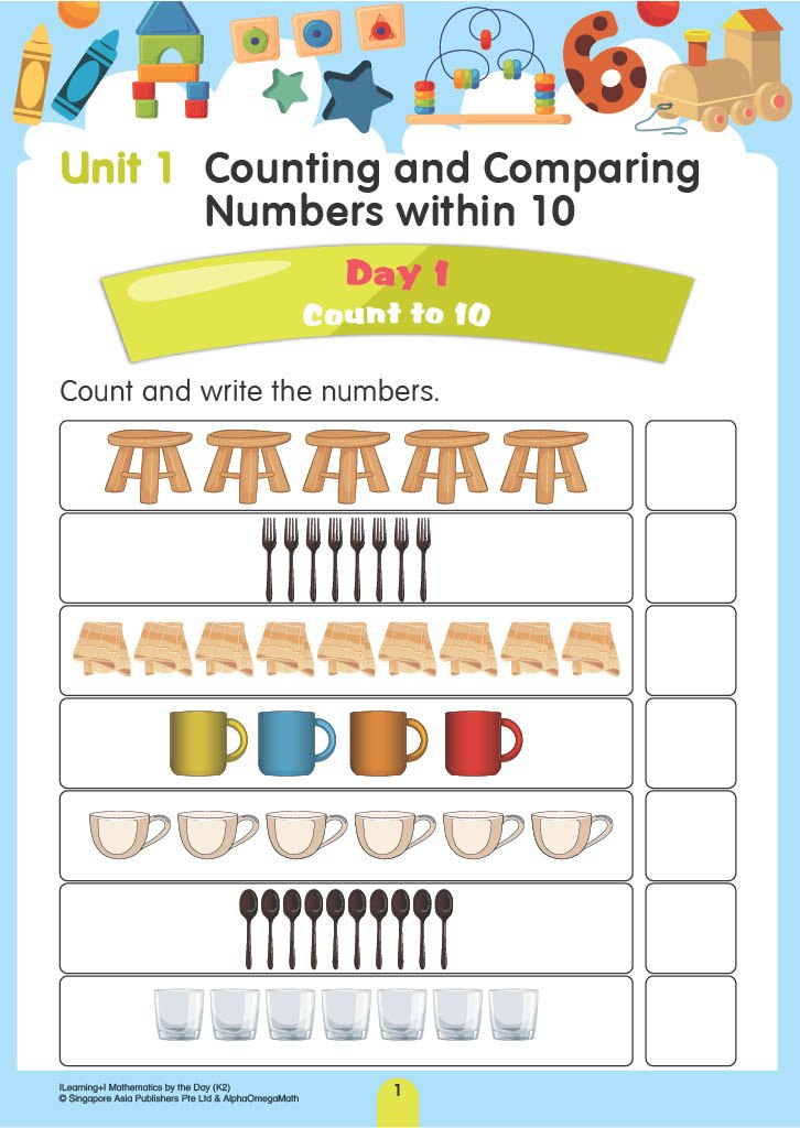 LEARNING+ MATHEMATICS by the DAY Kindergarten 2