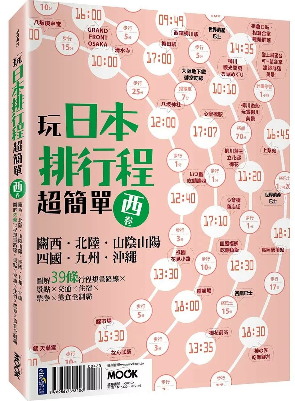 玩日本排行程超简单！西卷：关西．北陆．山阴山阳．四国．九州．冲绳