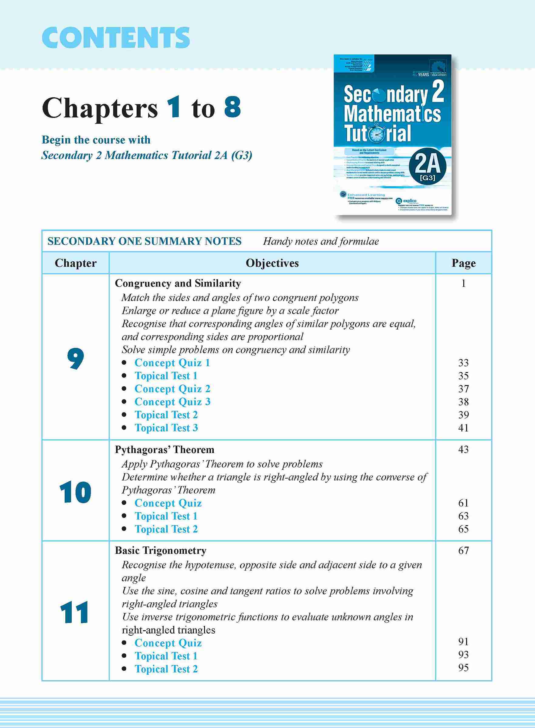 Secondary 2 Mathematics Tutorial 2B [G3] - 5th Edition
