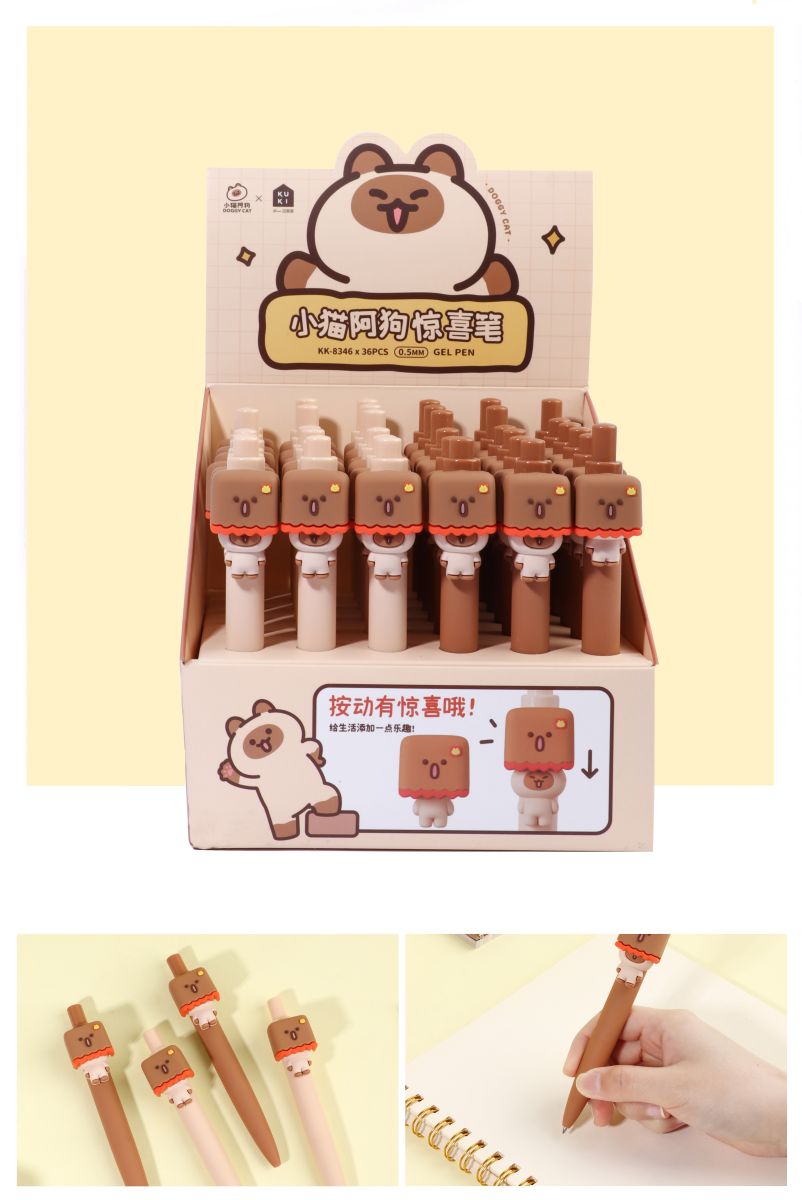 0.5Mm Doggy Cat Surprise Gel Pen – Assorted Design