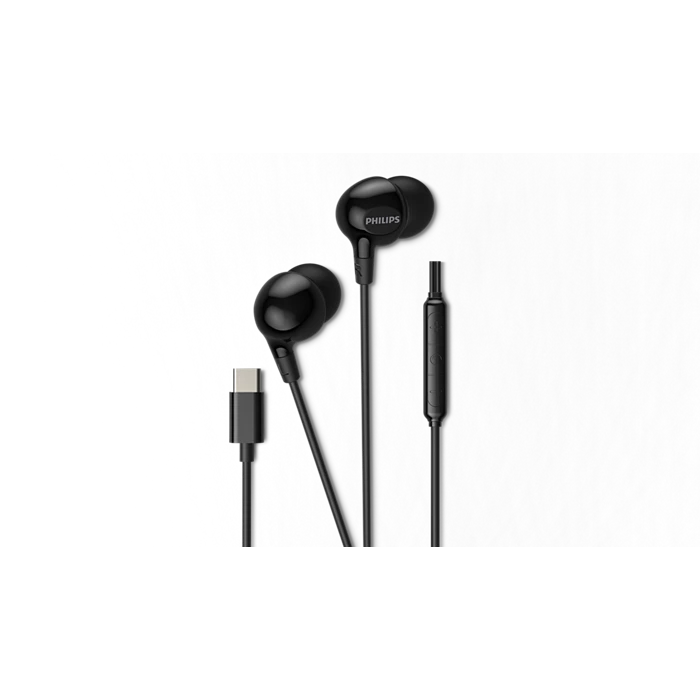 Philips In-Ear Headphones With Mic TAE2100BK/97