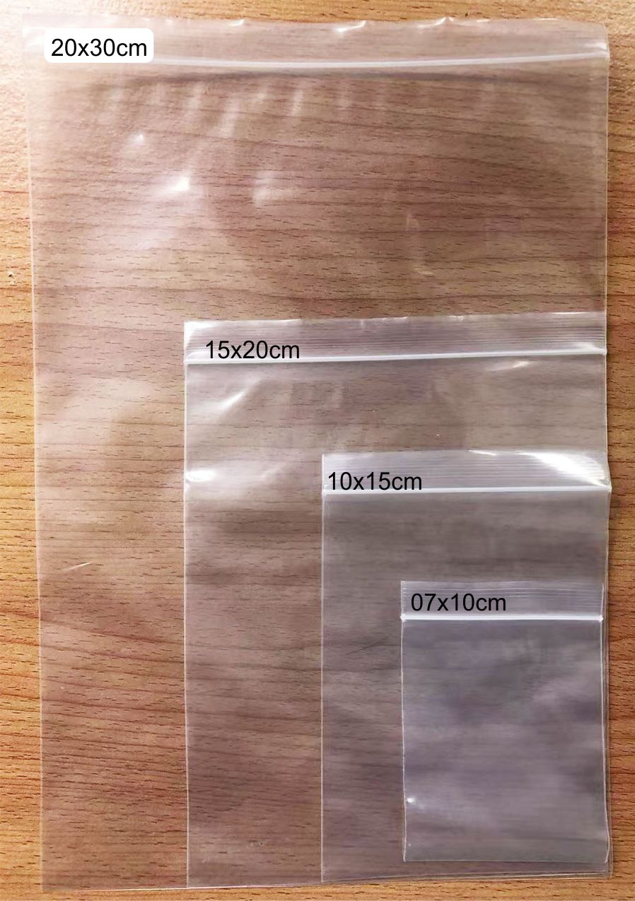 SHUKUJO ZIPPED PLASTIC BAG 50'S  ZB2030