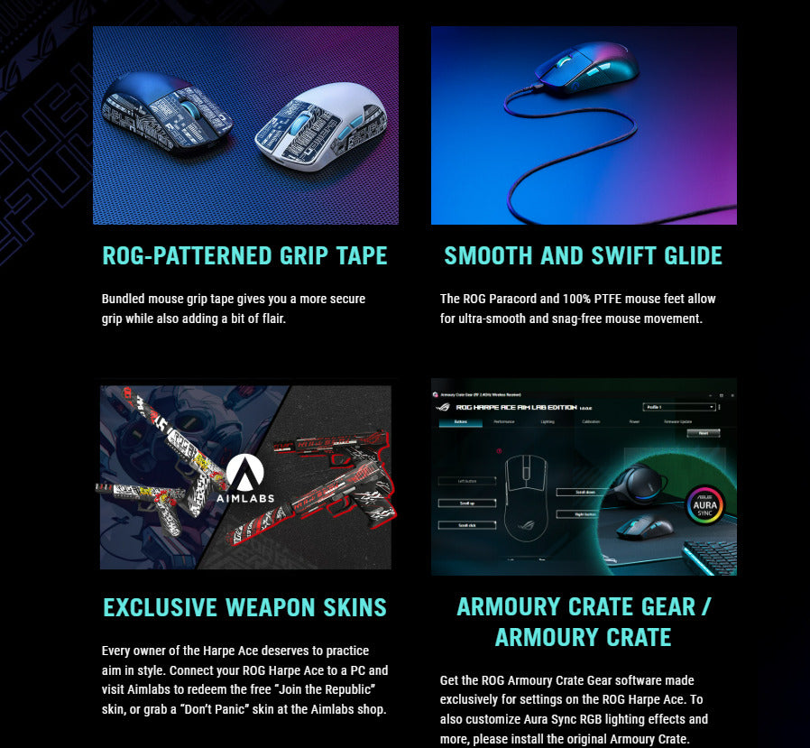 Asus ROG Harpe Ace Aim Lab Edition Gaming Mouse – Popular Book