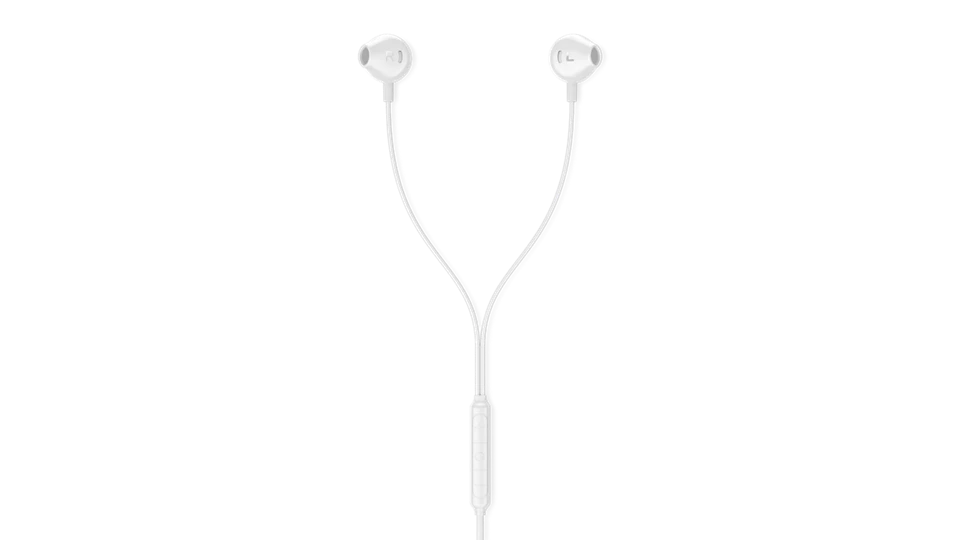 Philips Earbuds Headphones With Mic TAE2000WT/97