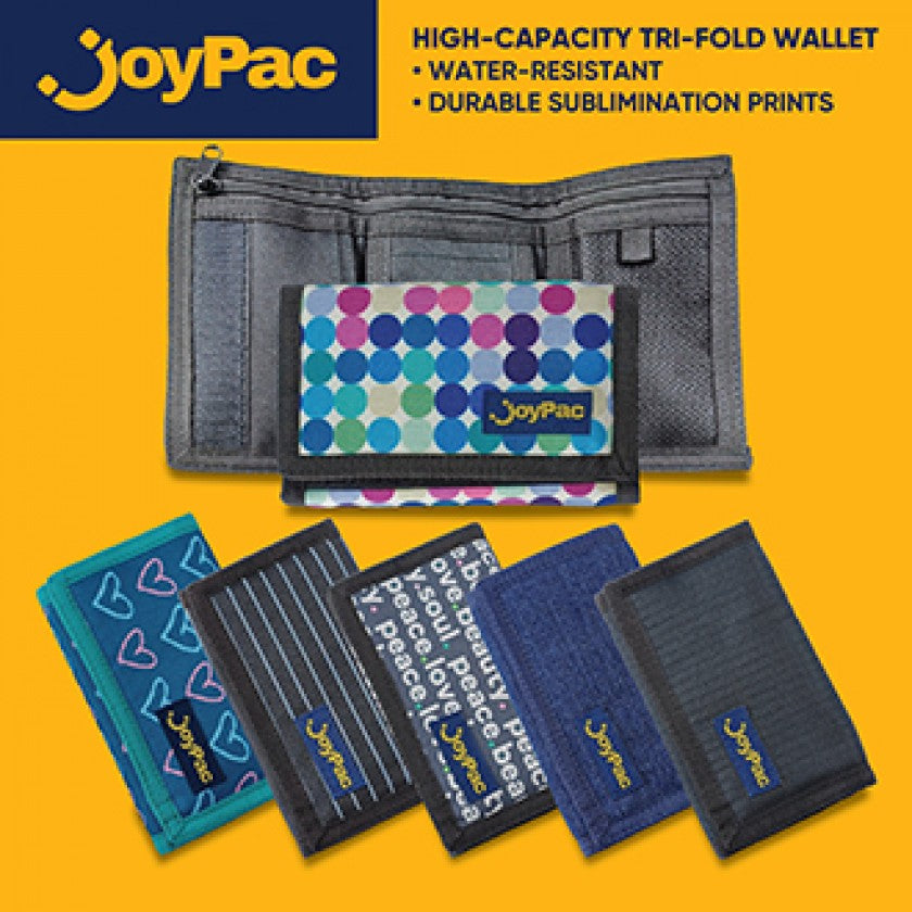 JOYPAC TRI FOLD WALLET ASSORTED
