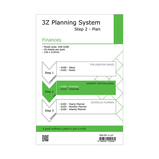 R'fillae A5 Finance Diary Planner Refill