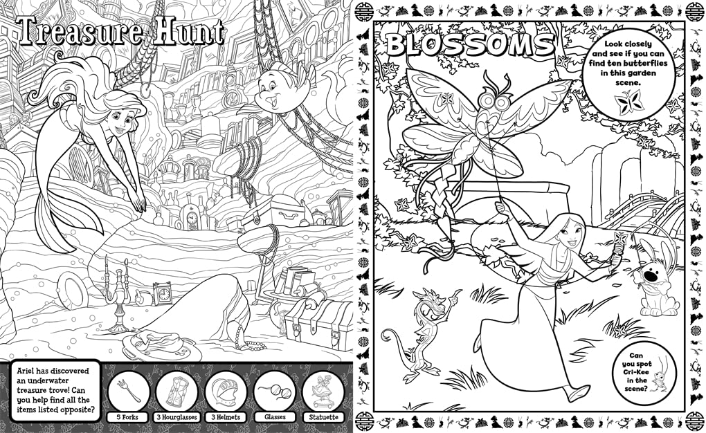 Disney Princess: Search & Find Colouring (Paperback)