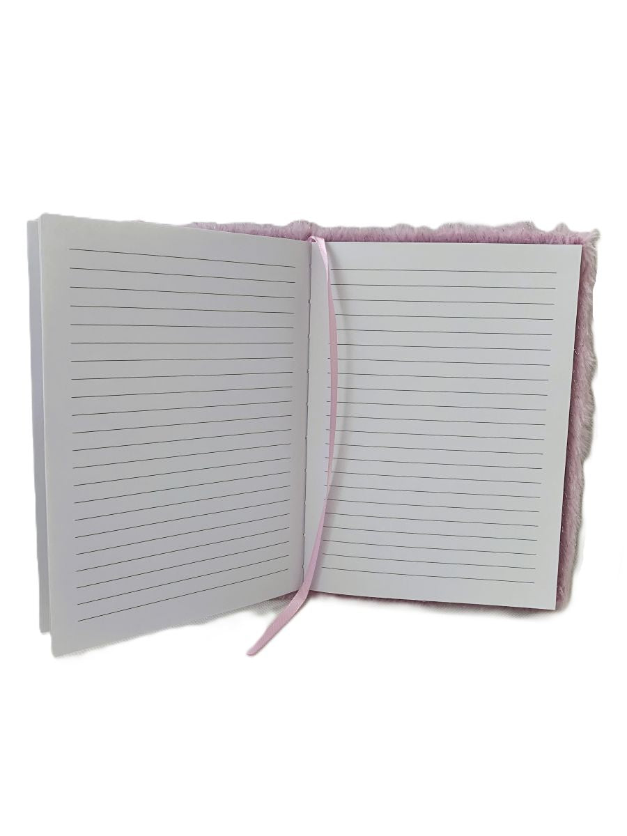 LOOM Plush A5 Notebook – Purple, 80 Sheets
