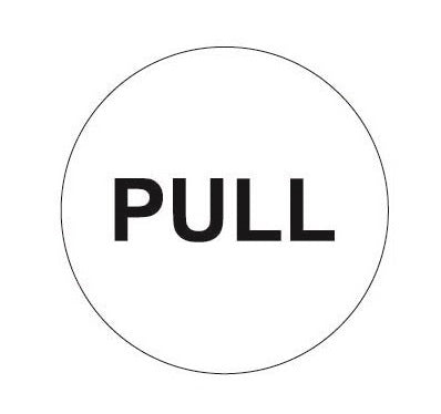 COSMO PULL SIGN SA9-612W (50mm DIAMETER)